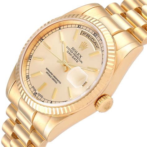 gold rolex presidential day date|Rolex presidential day date 36mm.